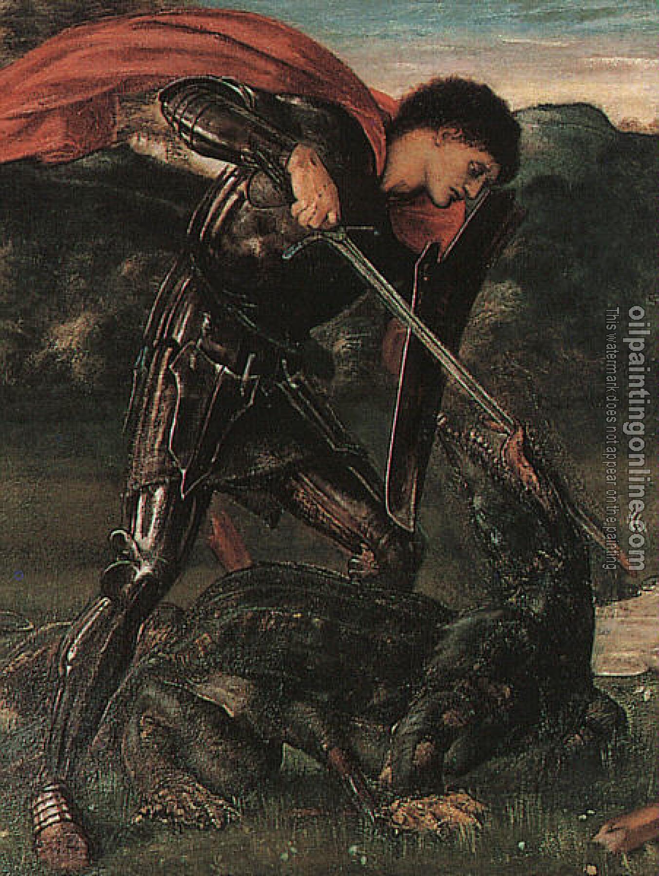 Burne-Jones, Sir Edward Coley - St. George Kills the Dragon, detail